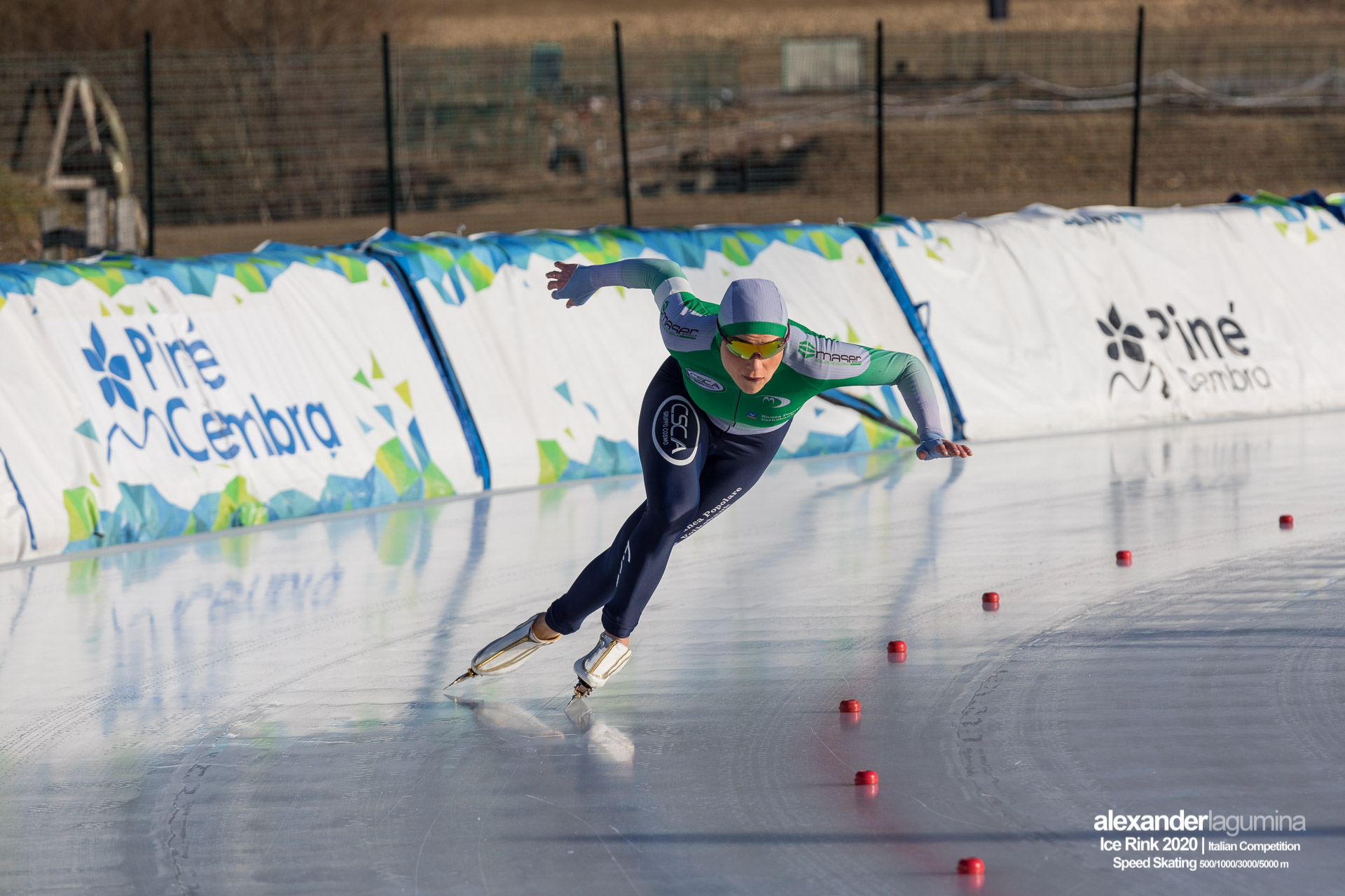Linda Rossi Speed Skating Pattinaggio di Velocità Ice Rink Baselga di Pinè