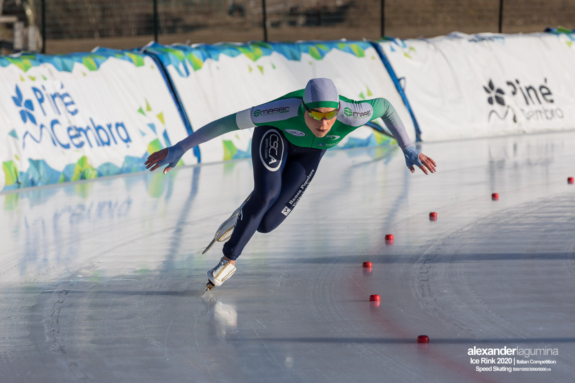 Linda Rossi Speed Skating Pattinaggio di Velocità Ice Rink Baselga di Pinè