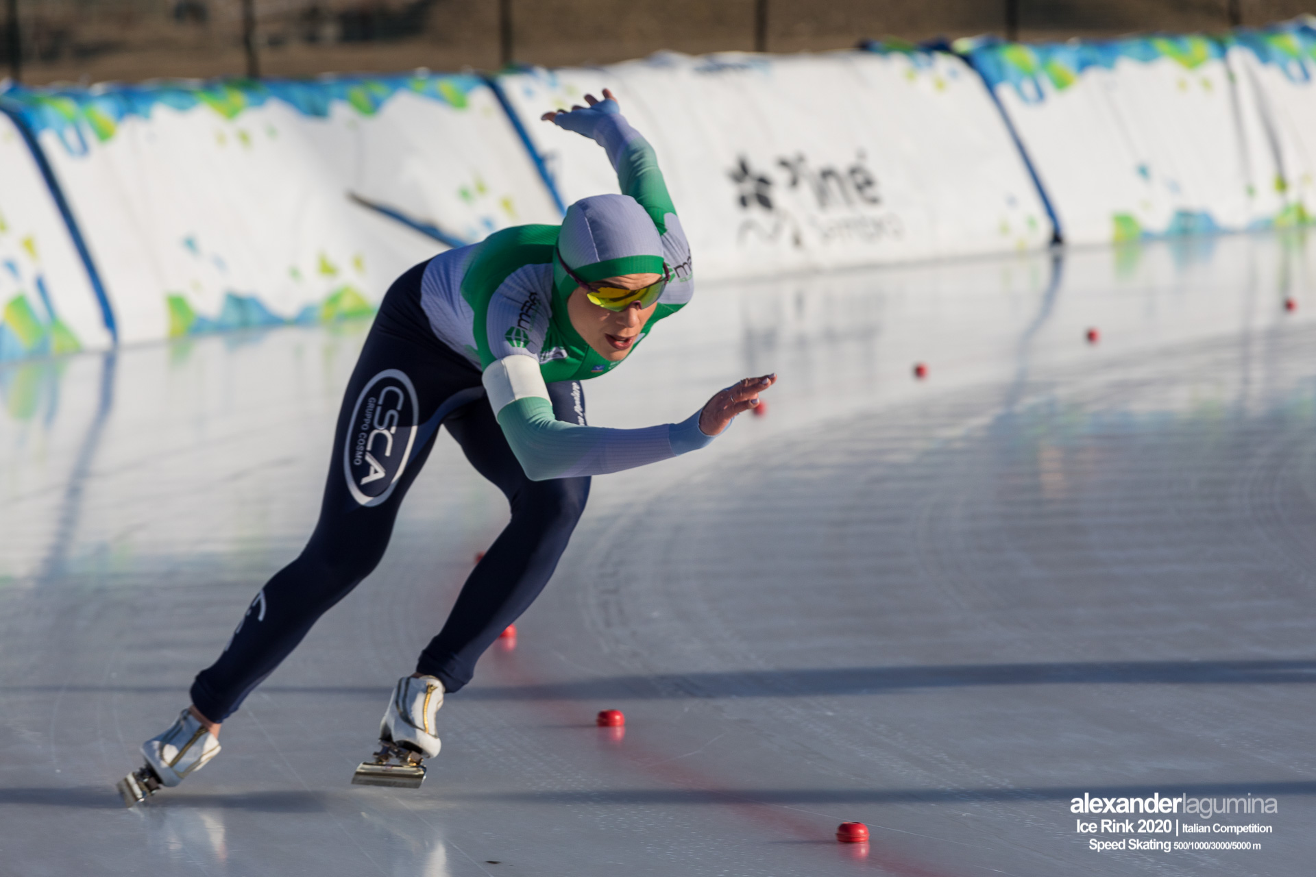 Linda Rossi Speed Skating Pattinaggio di Velocità Ice Rink Baselga di Pinè