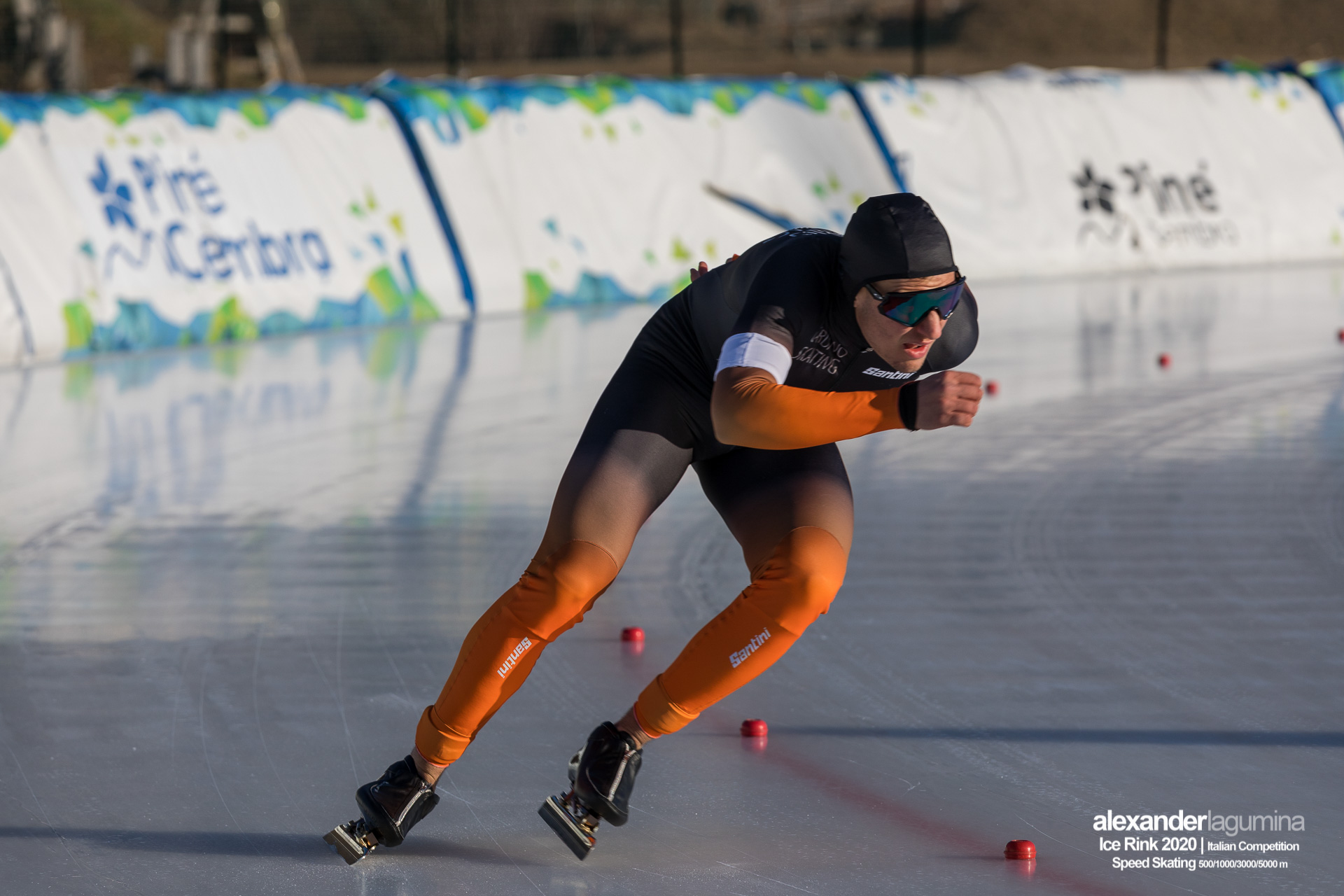 Gabriele Di Nuzzo Speed Skating Pattinaggio di Velocità Ice Rink Baselga di Pinè