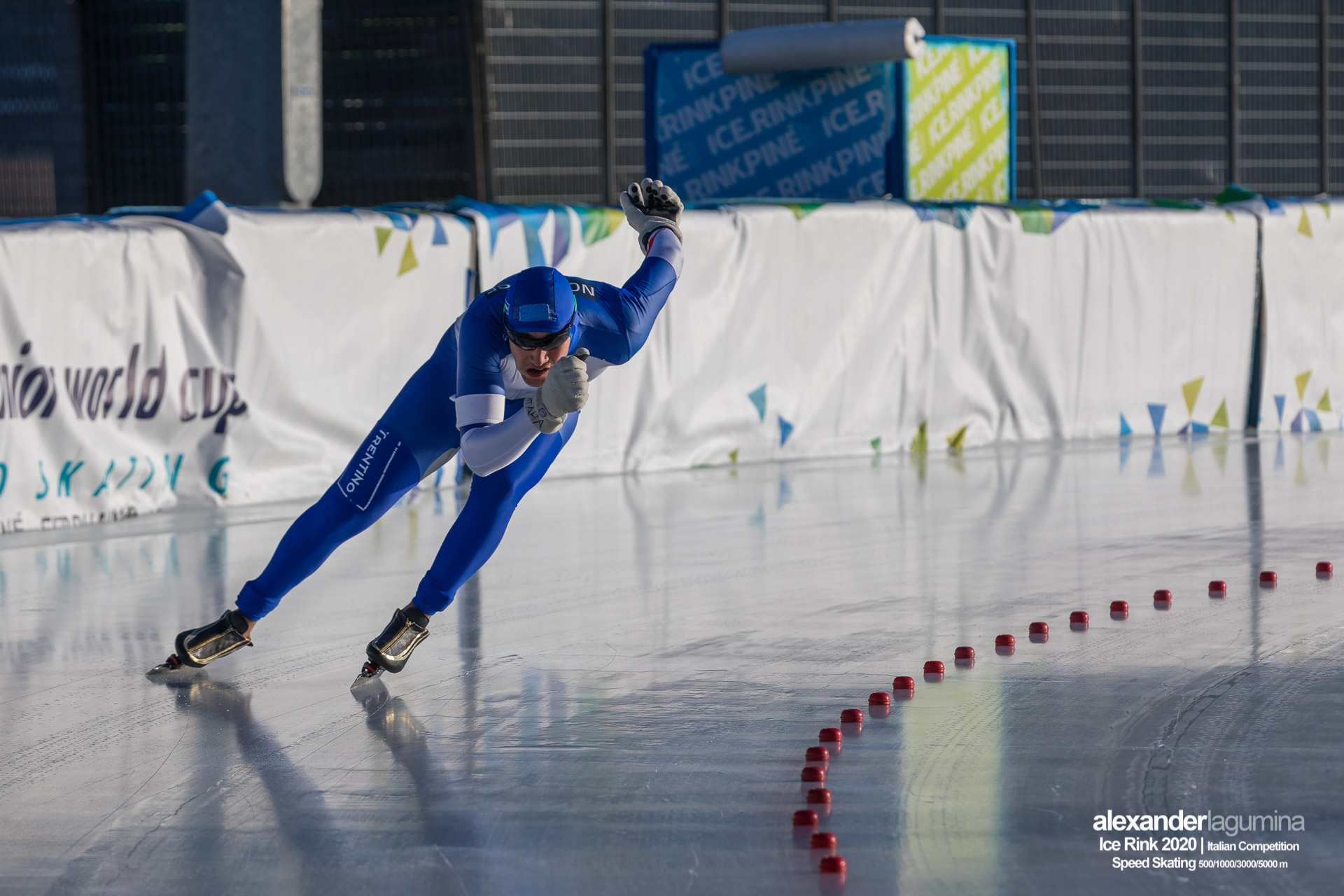 Andrea Appolloni Speed Skating Pattinaggio di Velocità Ice Rink Baselga di Pinè