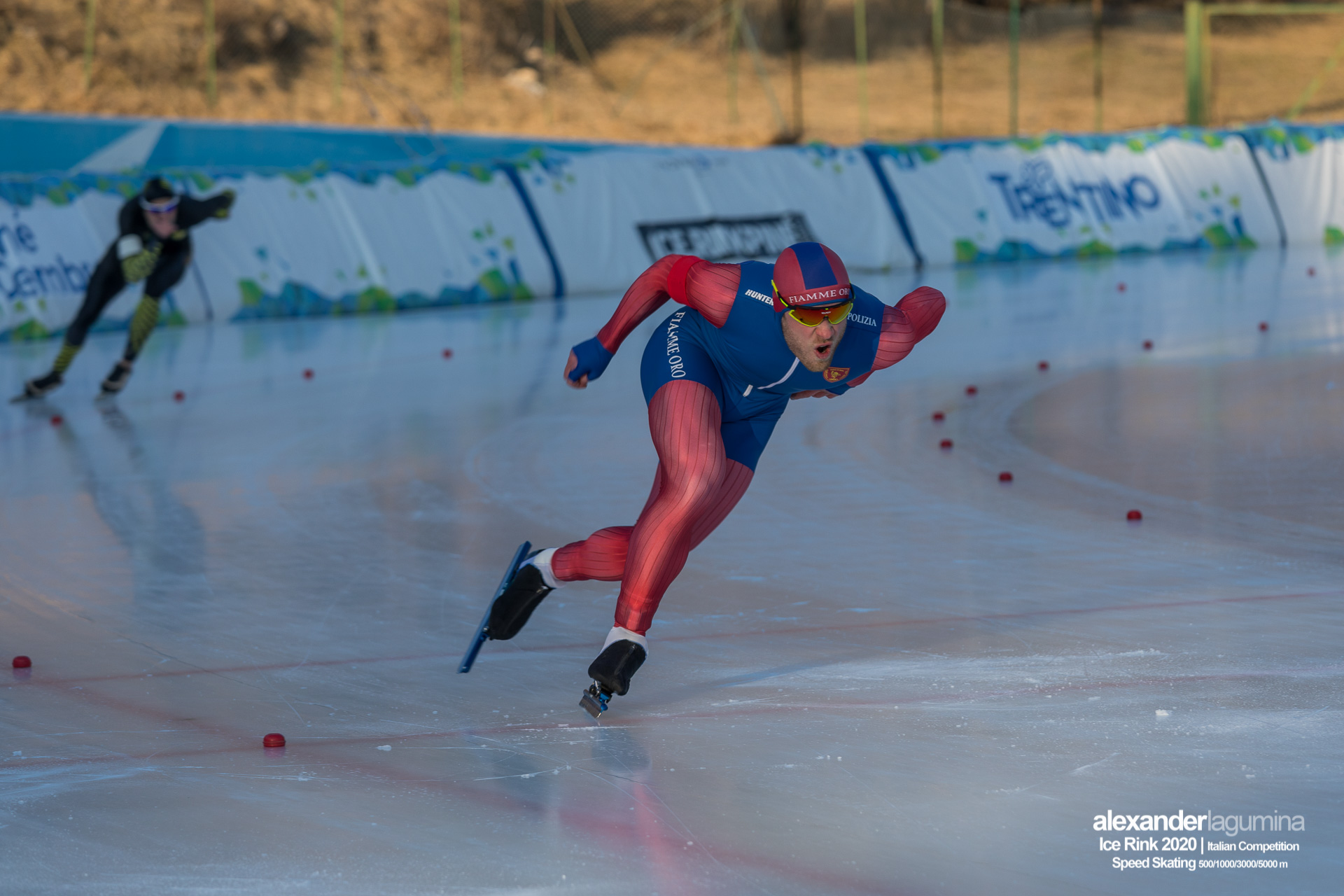 David Bosa Speed Skating Pattinaggio di Velocità Ice Rink Baselga di Pinè