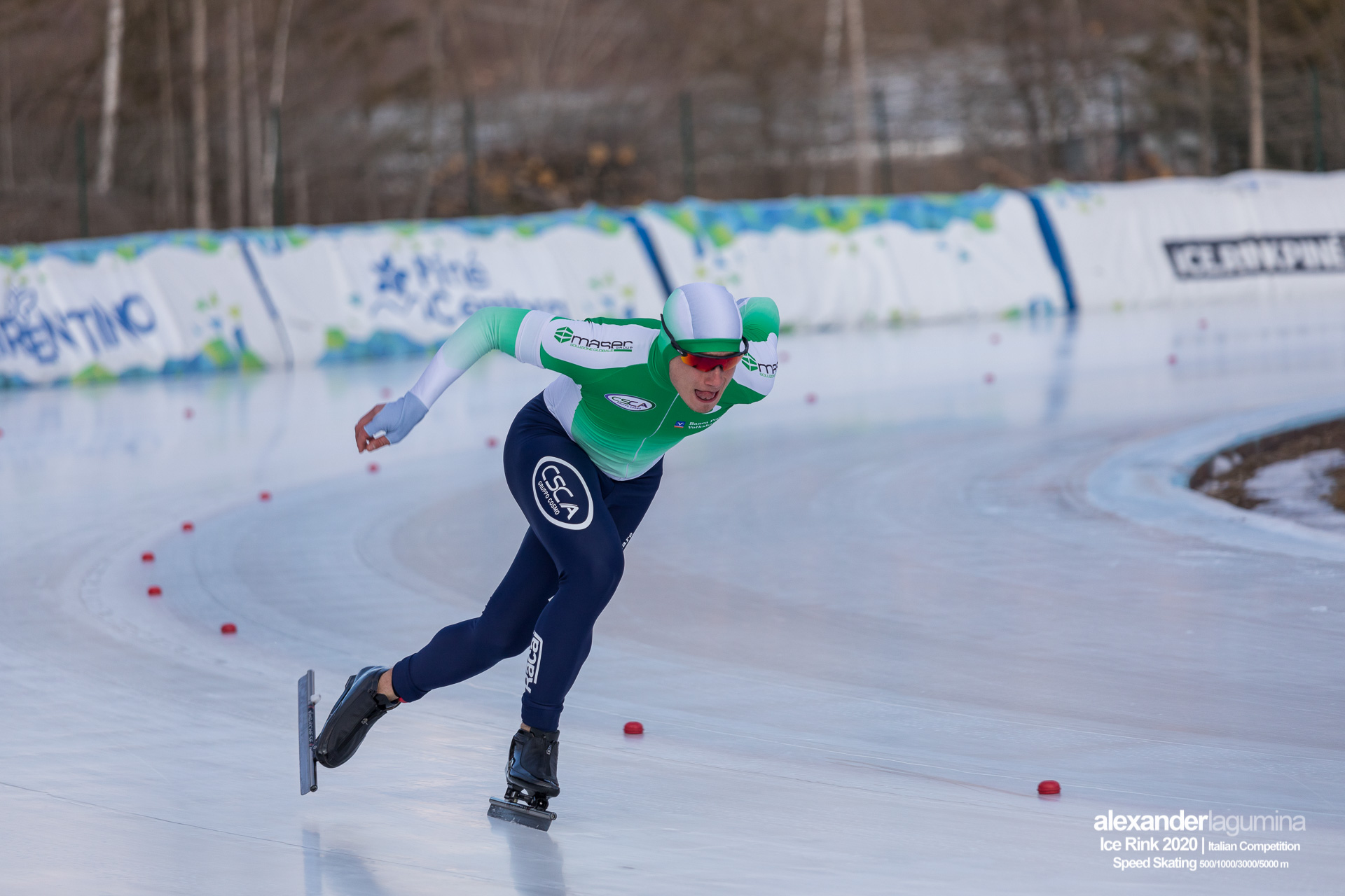 Daniele Di Stefano Speed Skating Pattinaggio di Velocità Ice Rink Baselga di Pinè