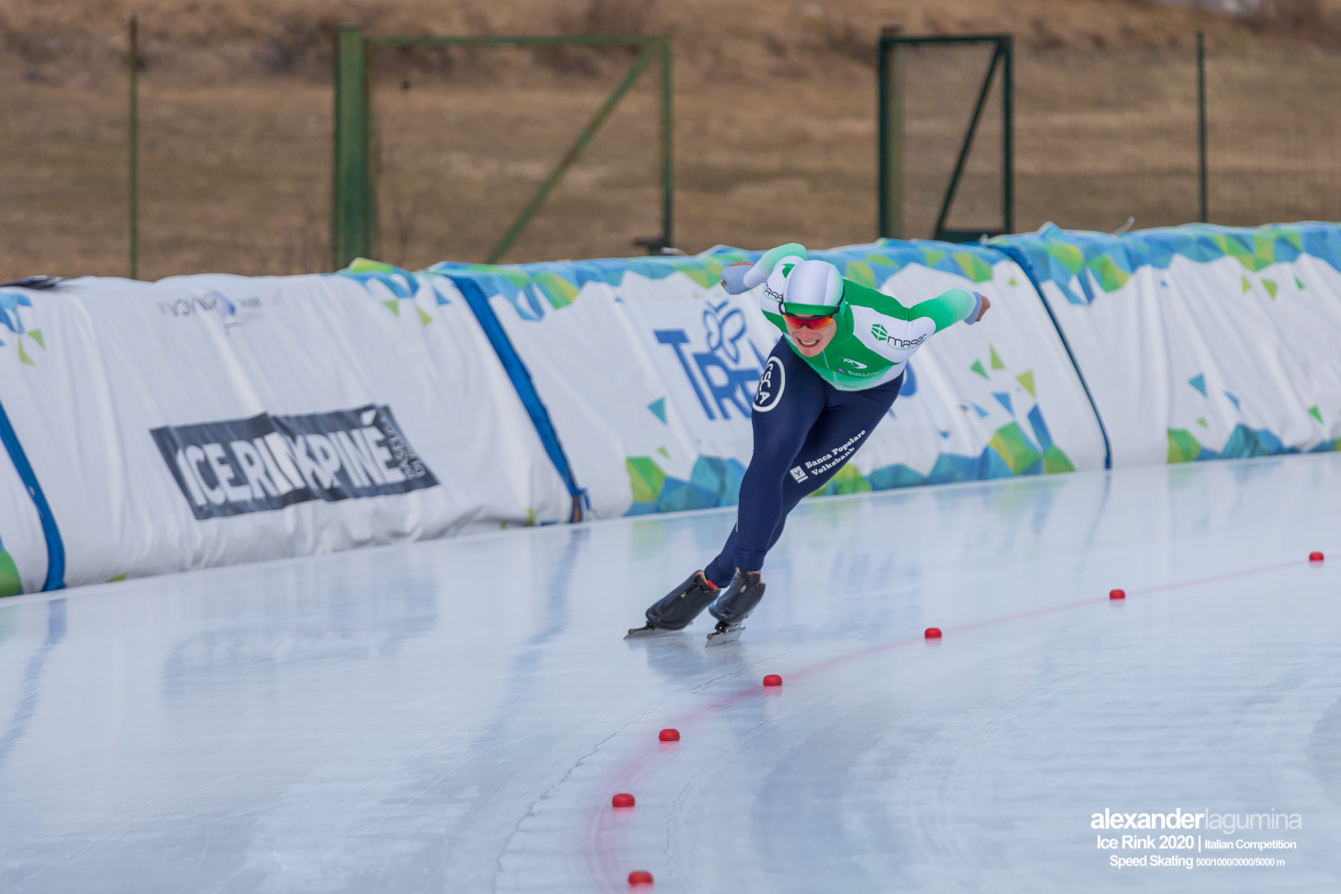Daniele Di Stefano Speed Skating Pattinaggio di Velocità Ice Rink Baselga di Pinè