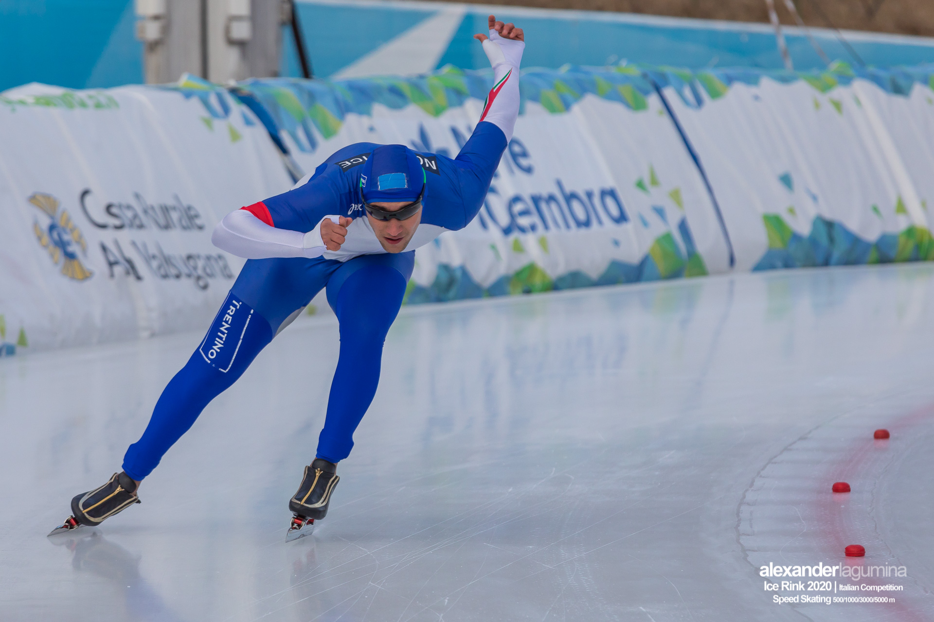 Andrea Appolloni Speed Skating Pattinaggio di Velocità Ice Rink Baselga di Pinè