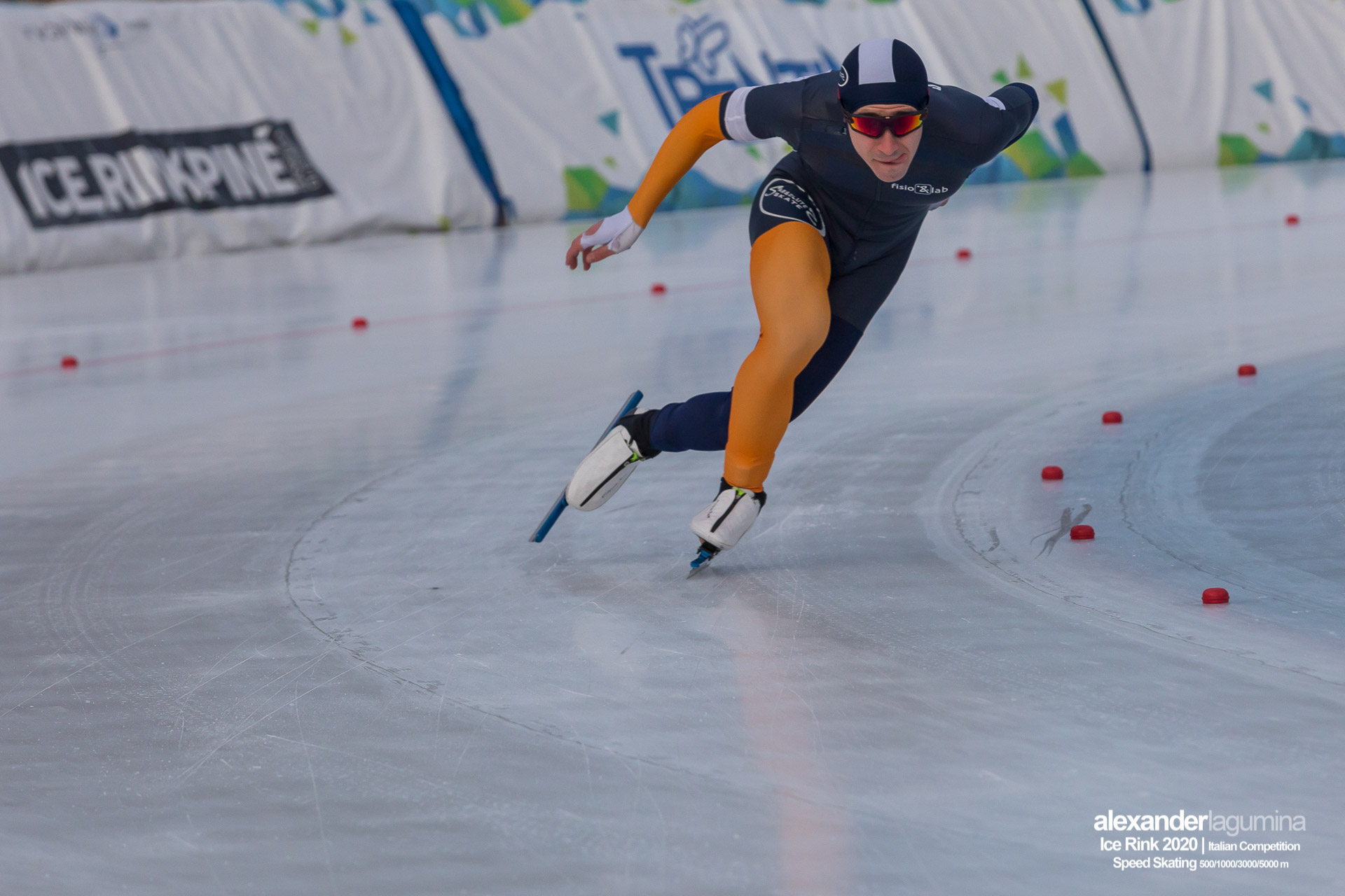 Enrico Salino Speed Skating Pattinaggio di Velocità Ice Rink Baselga di Pinè