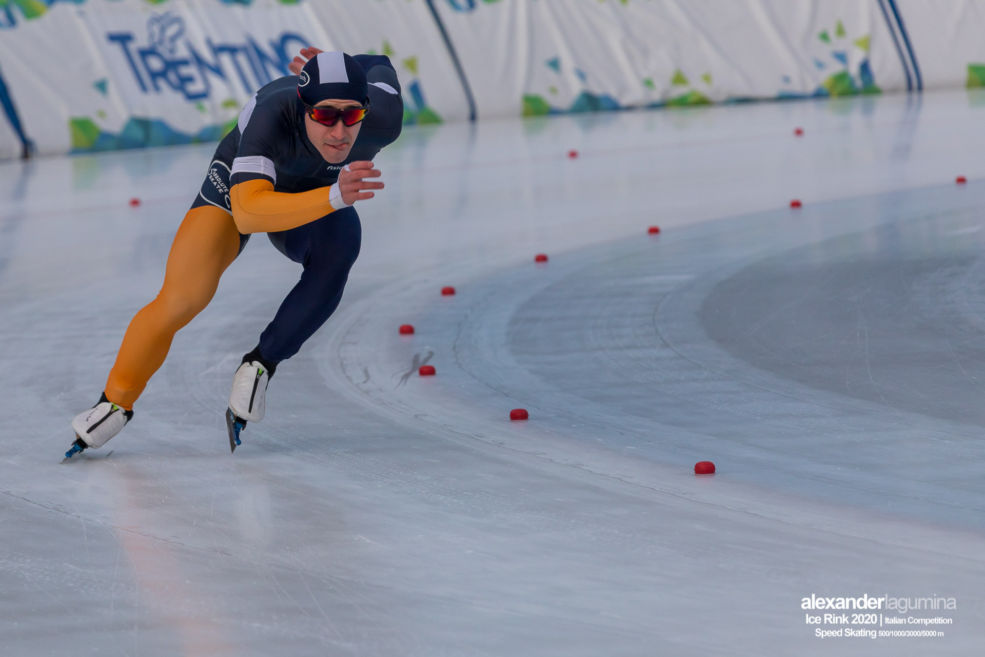 Enrico Salino Speed Skating Pattinaggio di Velocità Ice Rink Baselga di Pinè