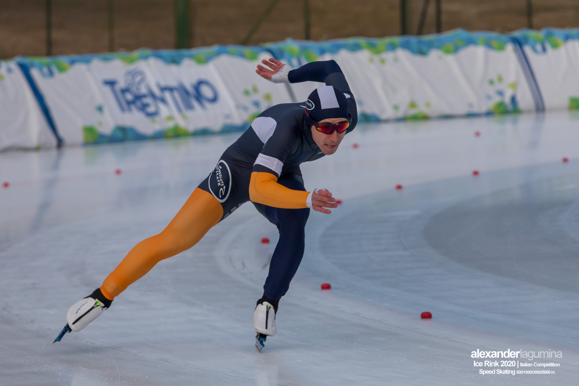 Enrico Salino Speed Skating Pattinaggio di Velocità Ice Rink Baselga di Pinè