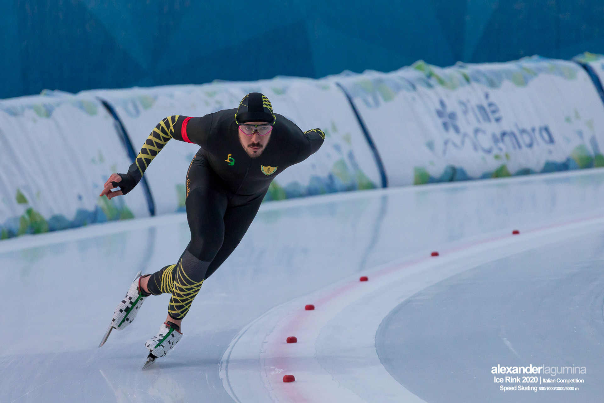 Davide Ghiotto Speed Skating Pattinaggio di Velocità Ice Rink Baselga di Pinè