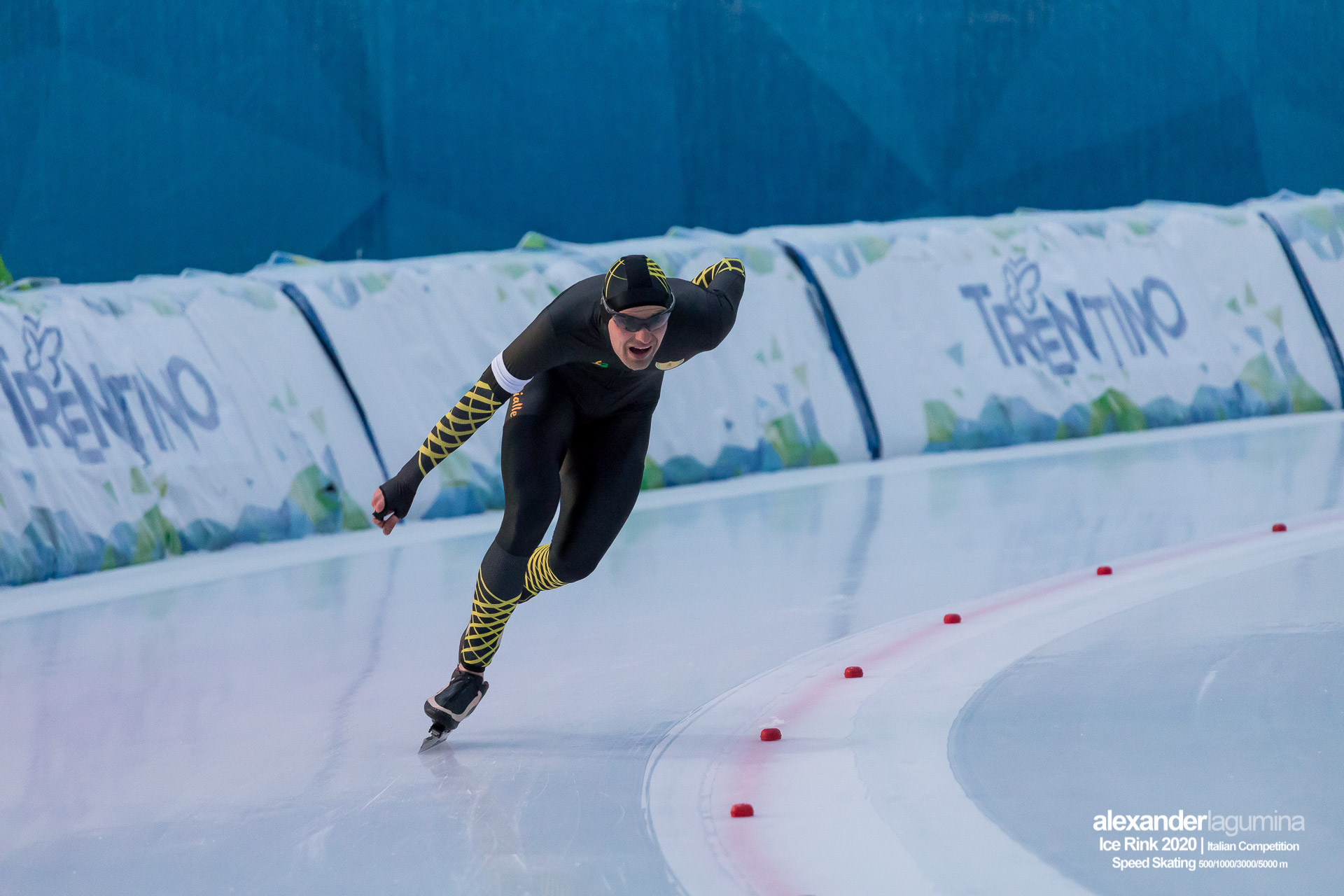 Andrea Giovannini Speed Skating Pattinaggio di Velocità Ice Rink Baselga di Pinè