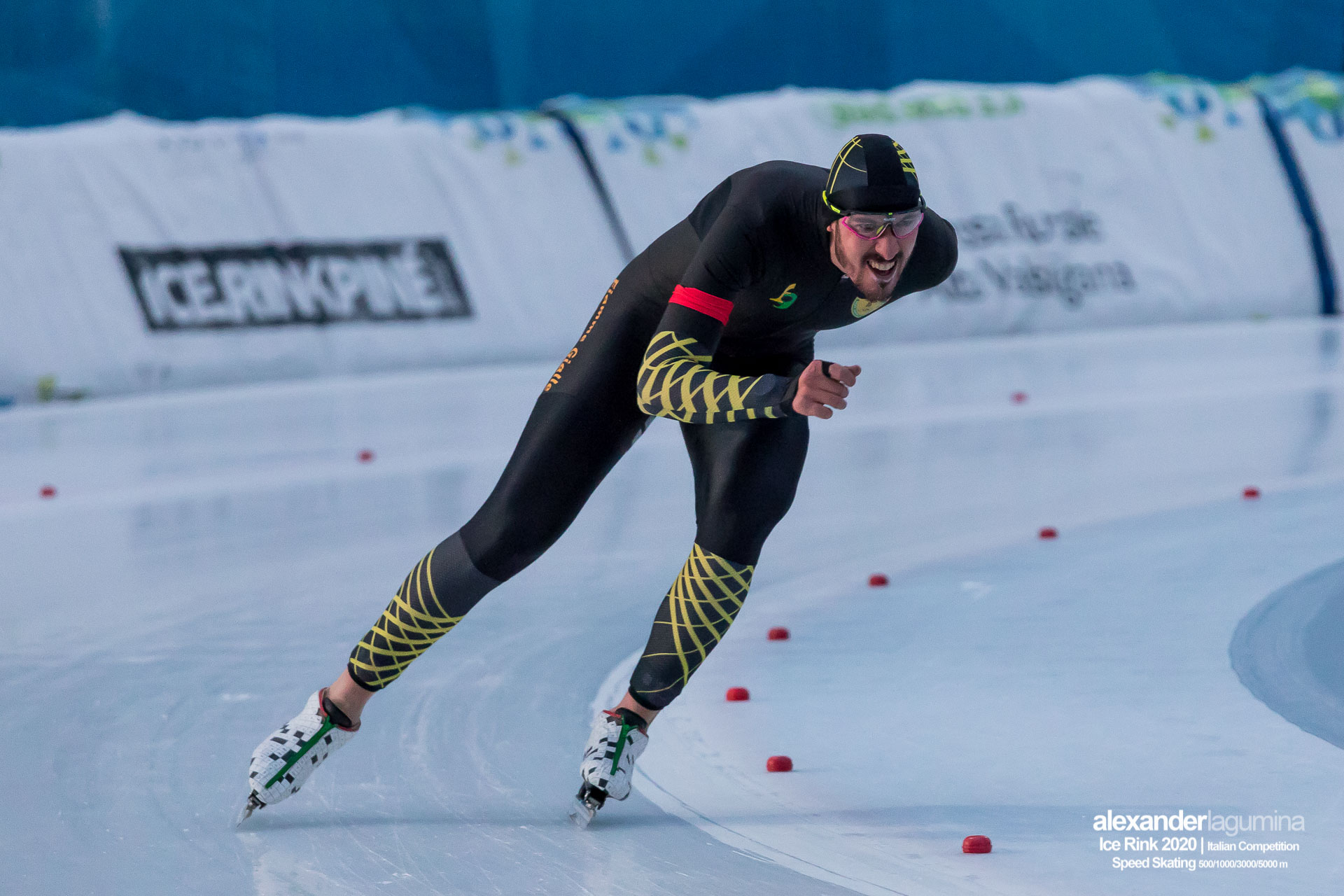 Davide Ghiotto Speed Skating Pattinaggio di Velocità Ice Rink Baselga di Pinè