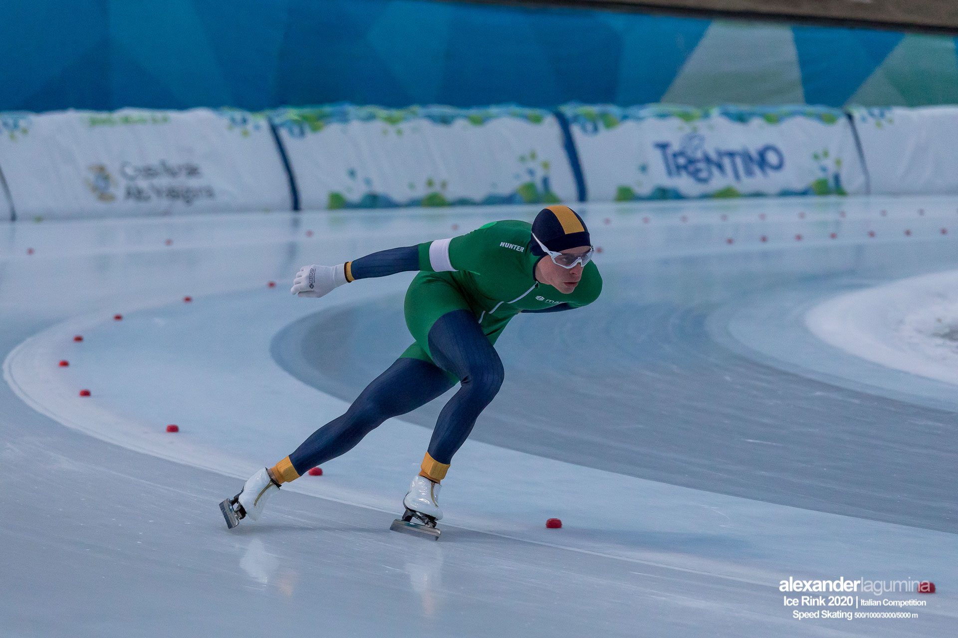 Daniel Niero Speed Skating Pattinaggio di Velocità Ice Rink Baselga di Pinè