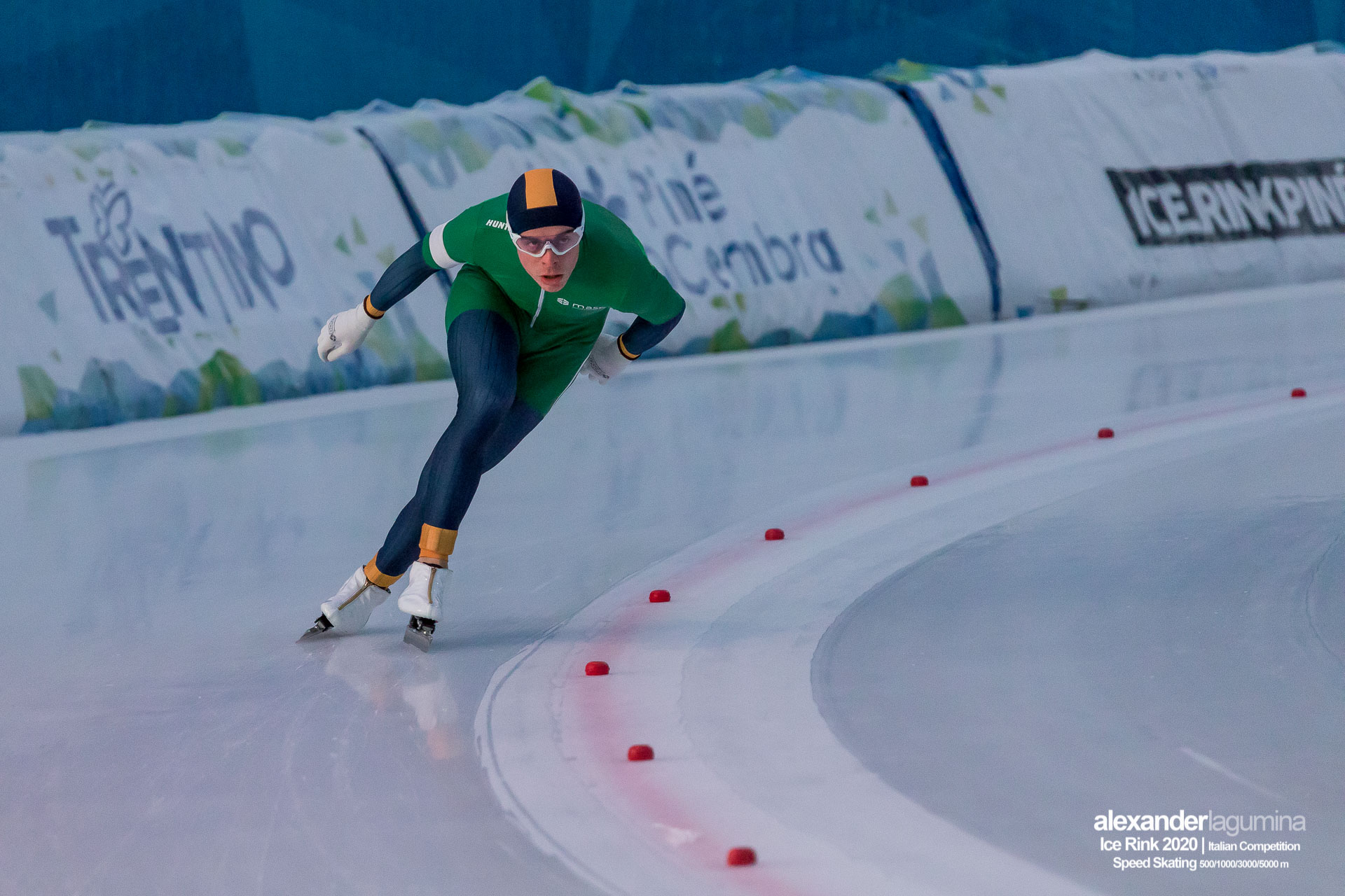 Daniel Niero Speed Skating Pattinaggio di Velocità Ice Rink Baselga di Pinè