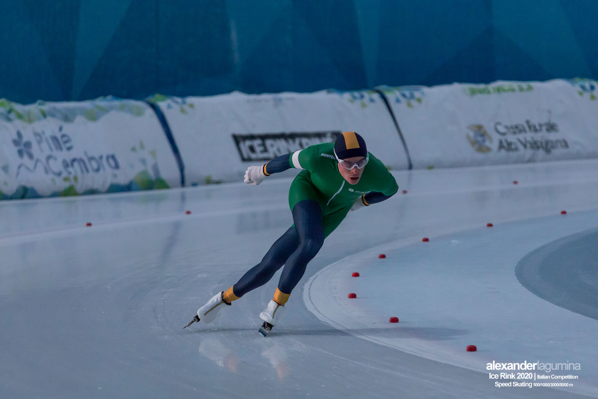 Daniel Niero Speed Skating Pattinaggio di Velocità Ice Rink Baselga di Pinè