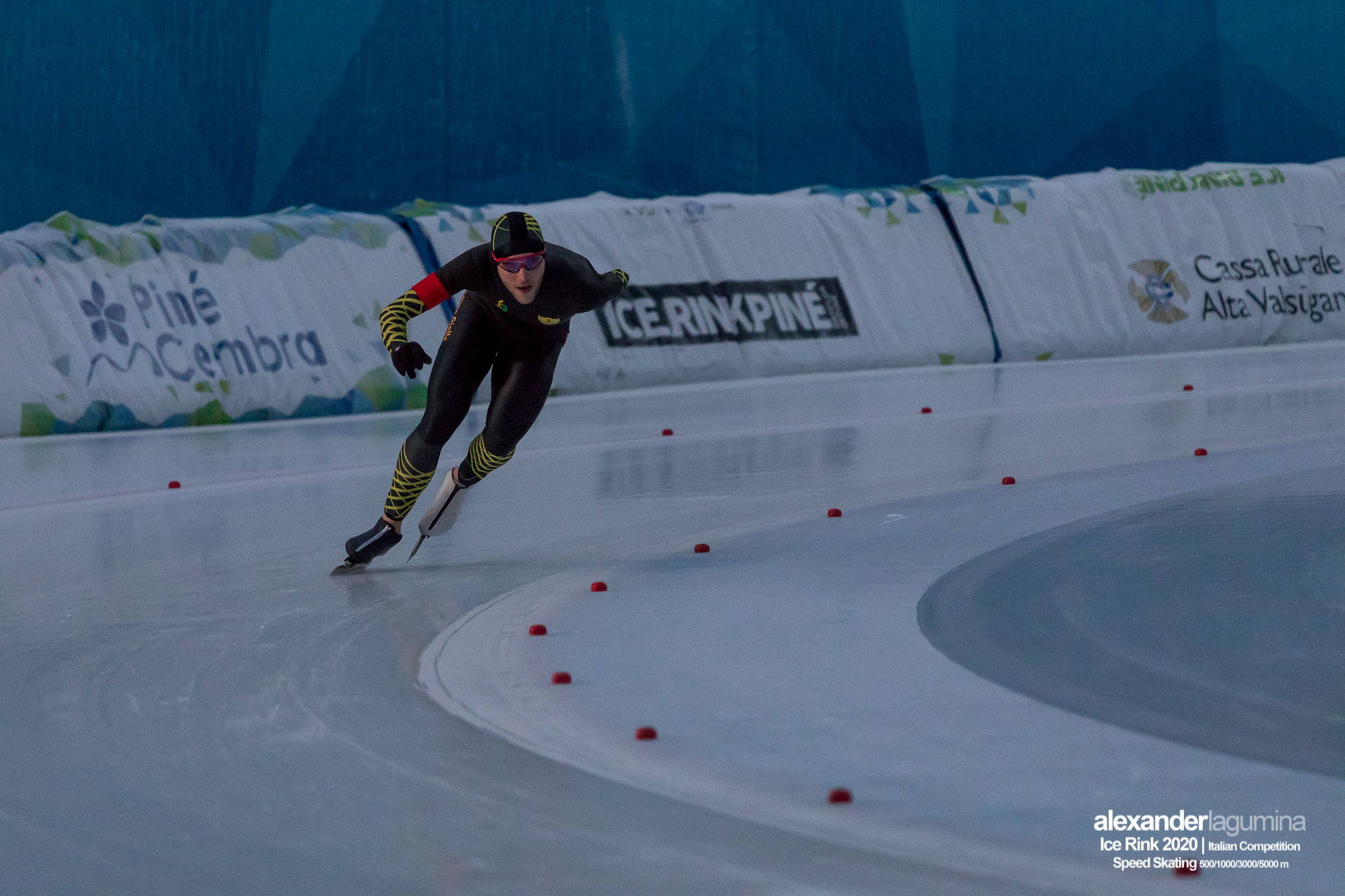 Michele Malfatti Speed Skating Pattinaggio di Velocità Ice Rink Baselga di Pinè
