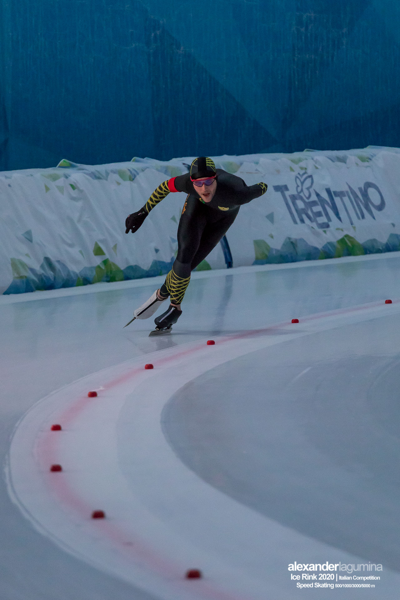 Michele Malfatti Speed Skating Pattinaggio di Velocità Ice Rink Baselga di Pinè