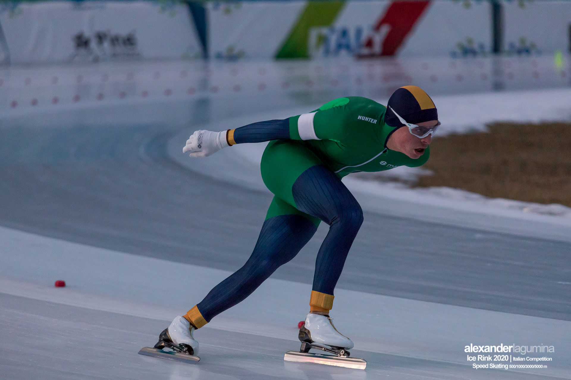 Daniel Niero Speed Skating Pattinaggio di Velocità Ice Rink Baselga di Pinè